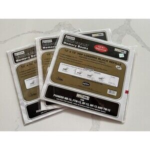3 Packs of RMB-5 Pioneer Memory Scrapbook Photo Album Book Black Refills 12"x12"